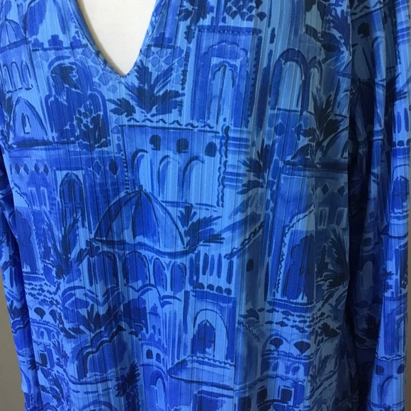 Never Fully Dressed Blue Maxi Dress - Picture 4 of 10